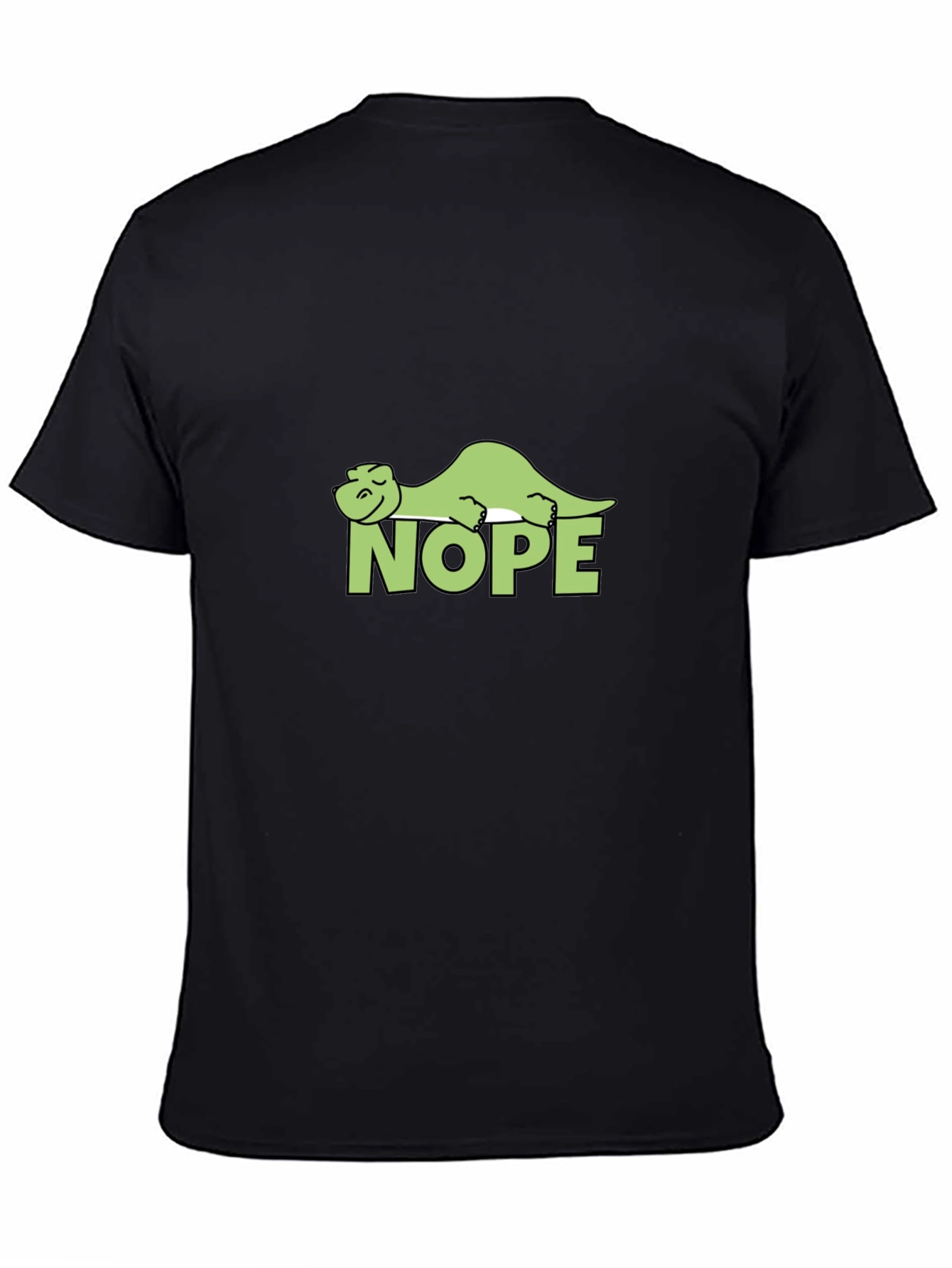 Nope Dinosaur Graphic Tee - Relaxed Lazy Dino T-Shirt