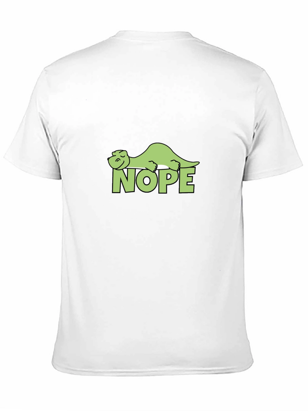 Nope Dinosaur Graphic Tee - Relaxed Lazy Dino T-Shirt