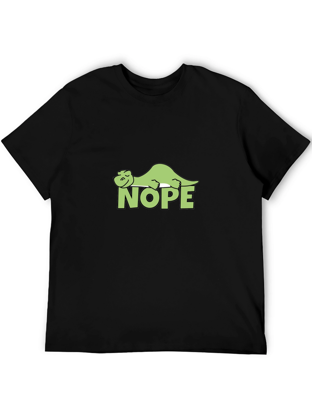Nope Dinosaur Graphic Tee - Relaxed Lazy Dino T-Shirt
