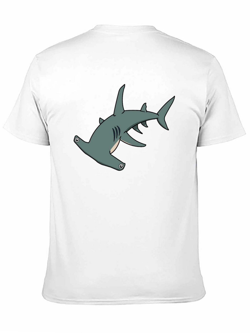 Hammerhead Shark Graphic Tee - Black Cotton