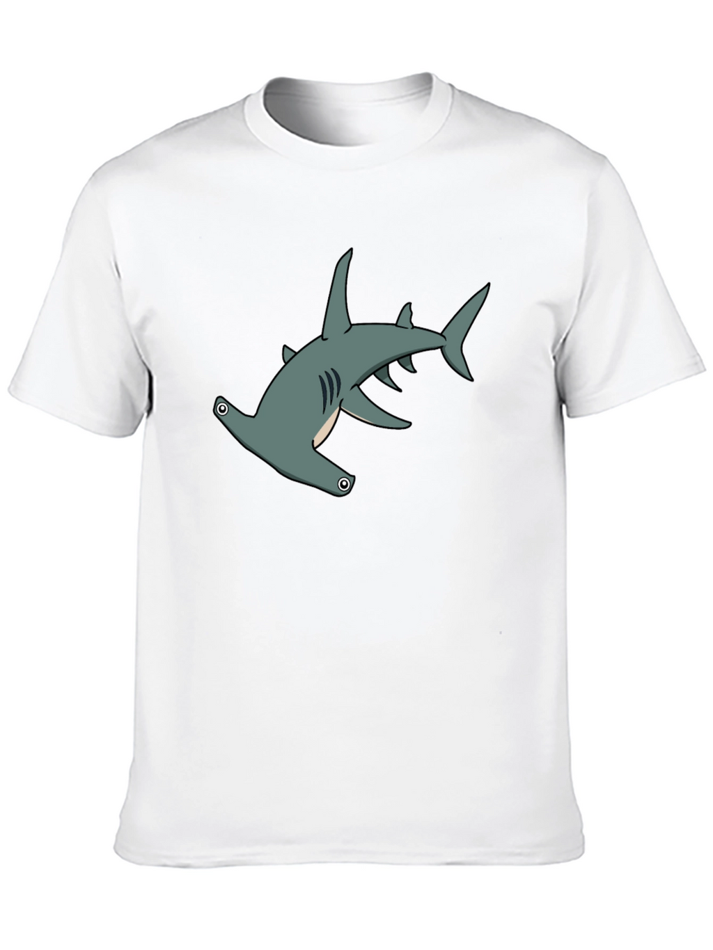Hammerhead Shark Graphic Tee - Black Cotton
