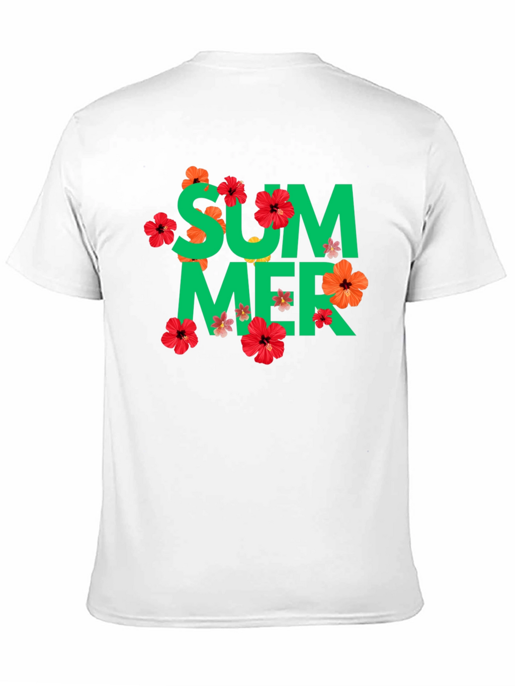 Summer Floral Graphic Tee - Black