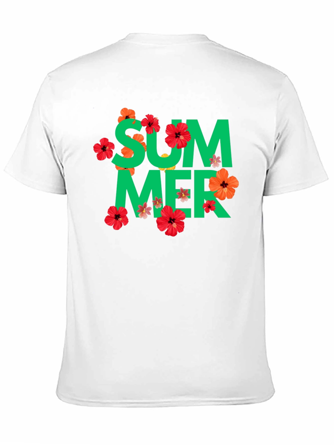 Summer Floral Graphic Tee - Black