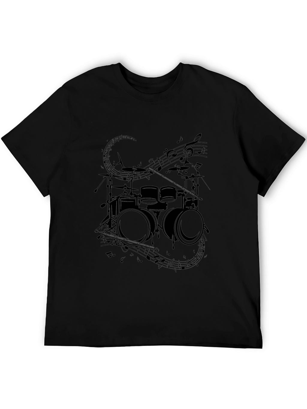 Drum Set Graphic T-Shirt - Music Lover Tee