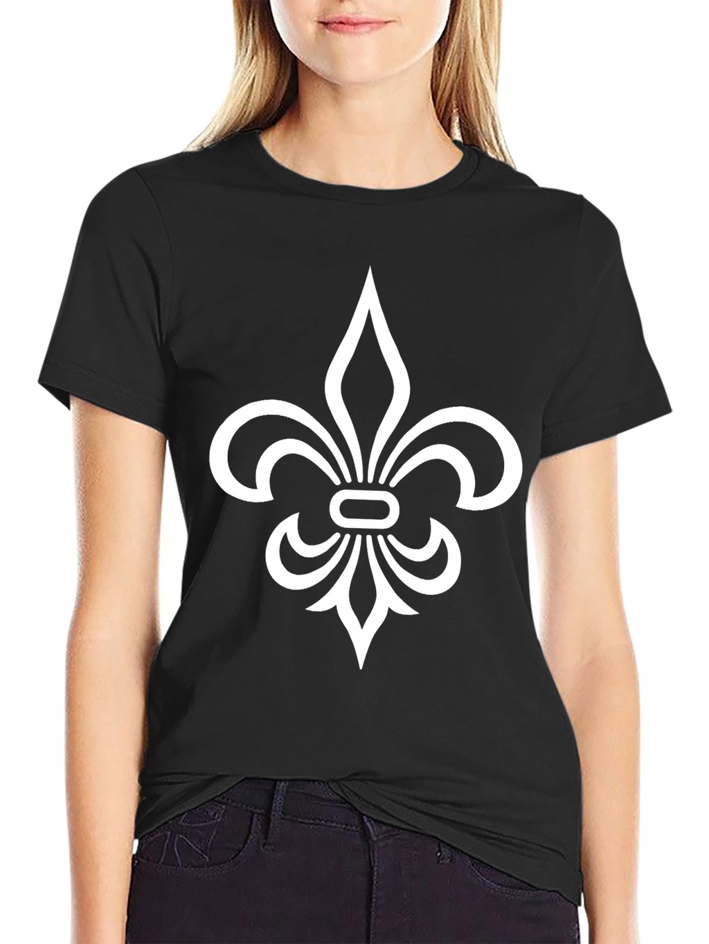 Fleur-de-Lis Graphic T-Shirt - Classic Design