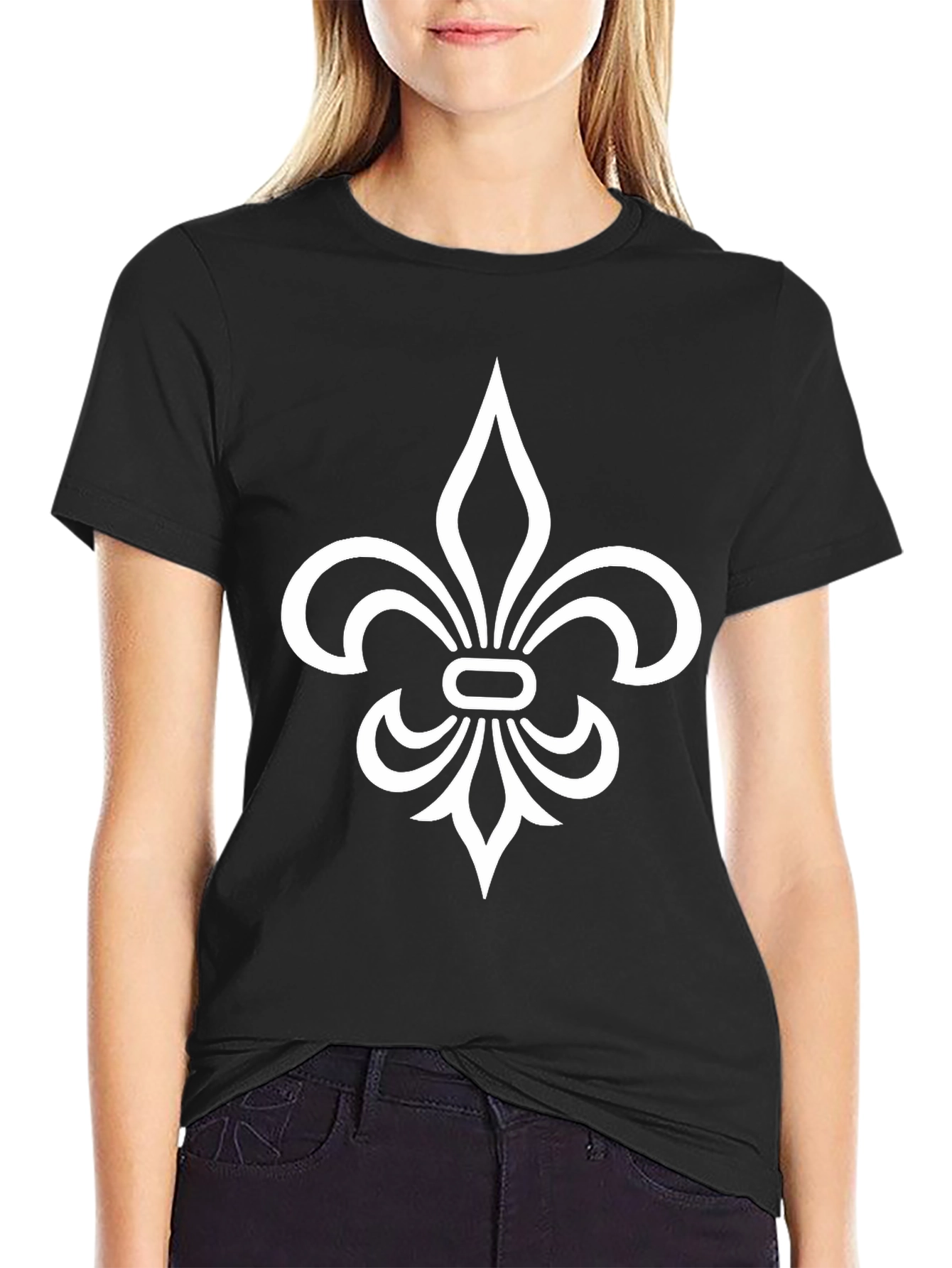 Fleur-de-Lis Graphic T-Shirt - Classic Design