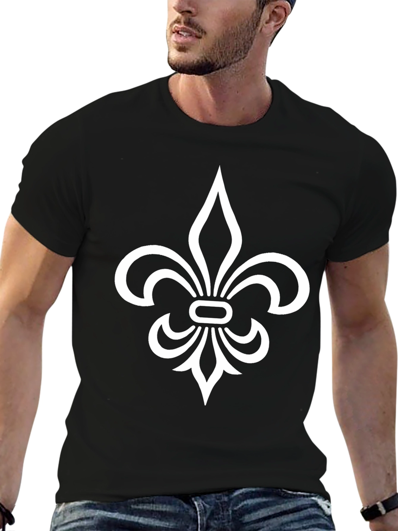 Fleur-de-Lis Graphic T-Shirt - Classic Design
