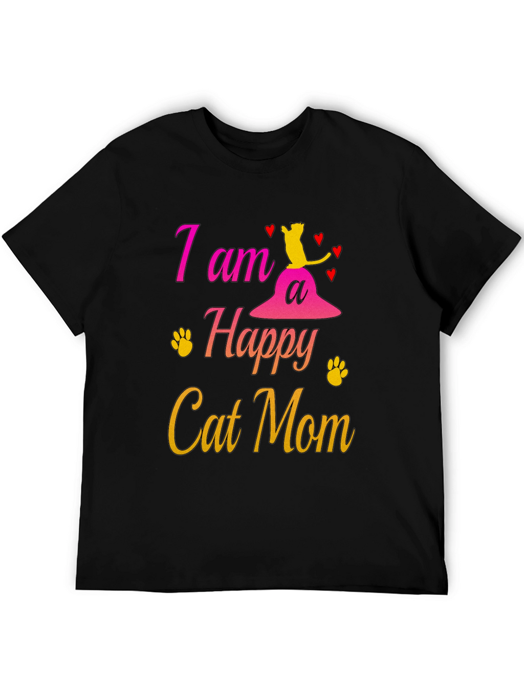 Happy Cat Mom T-Shirt