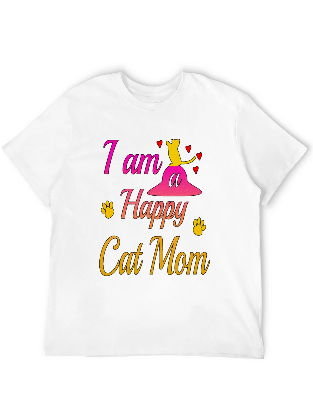 Happy Cat Mom T-Shirt
