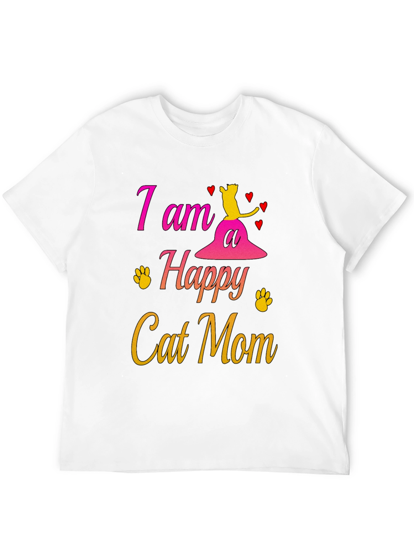 Happy Cat Mom T-Shirt