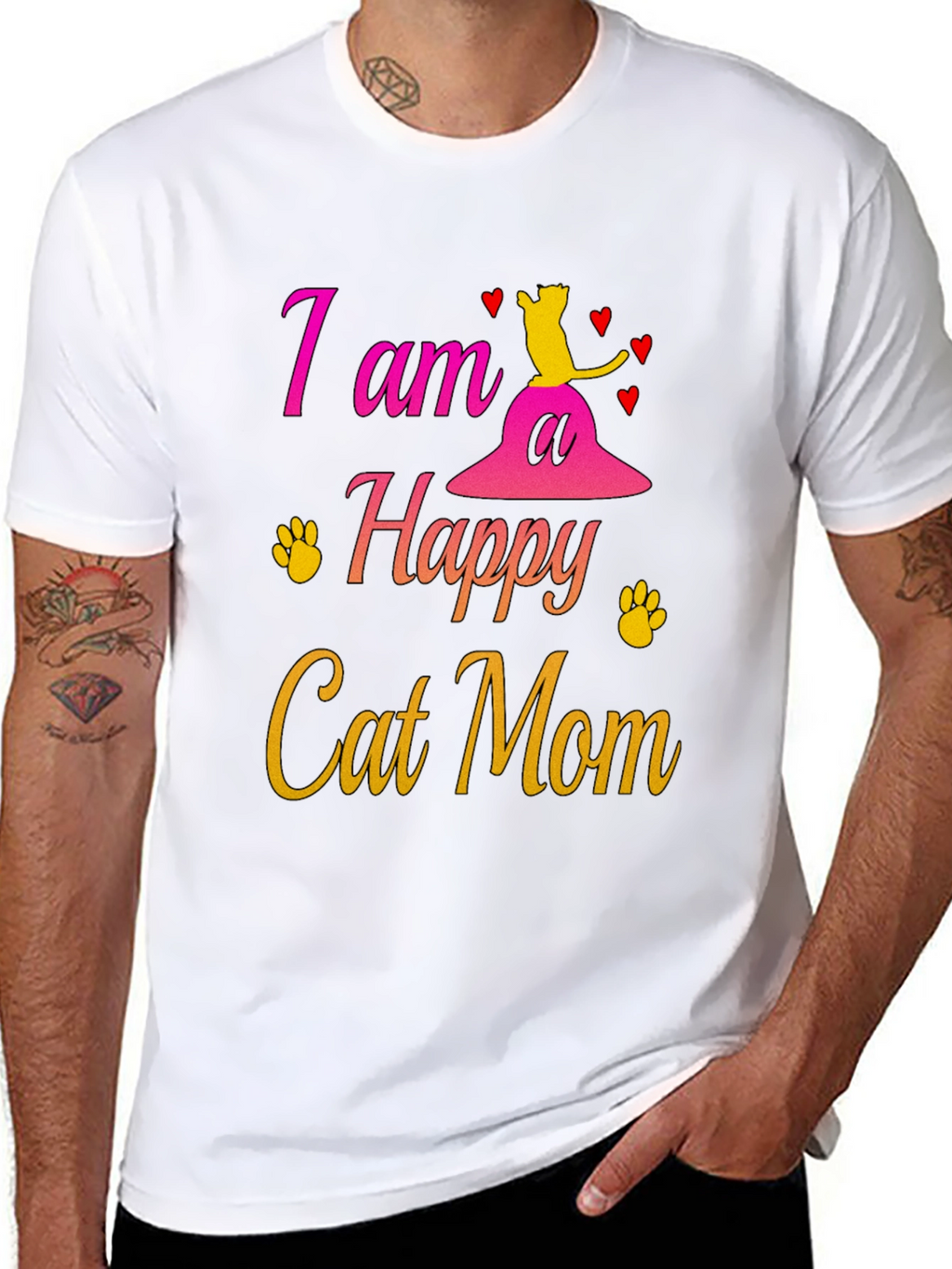 Happy Cat Mom T-Shirt