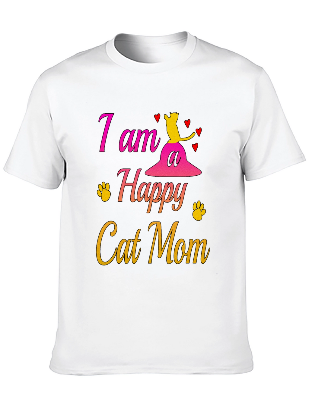 Happy Cat Mom T-Shirt