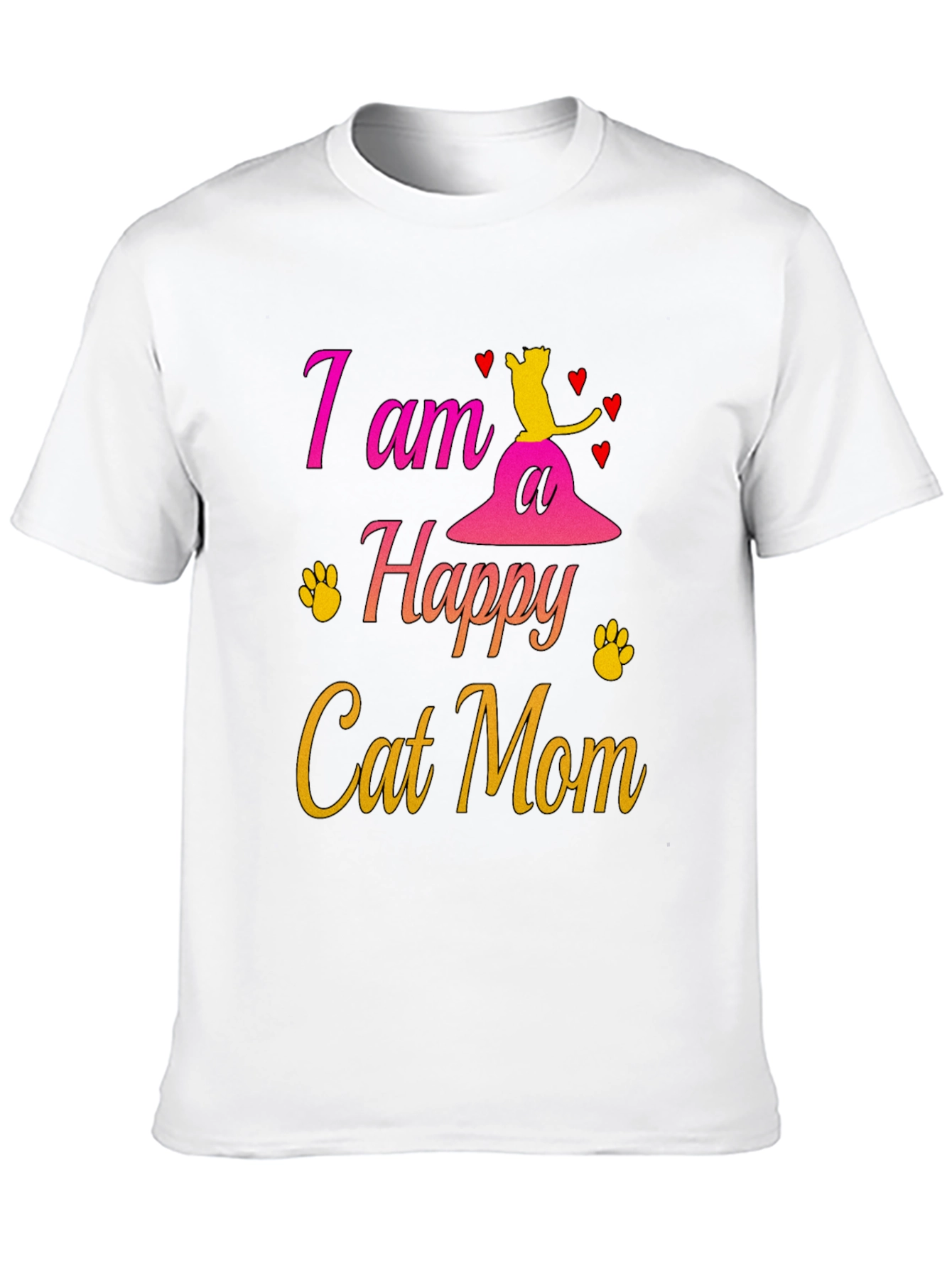 Happy Cat Mom T-Shirt