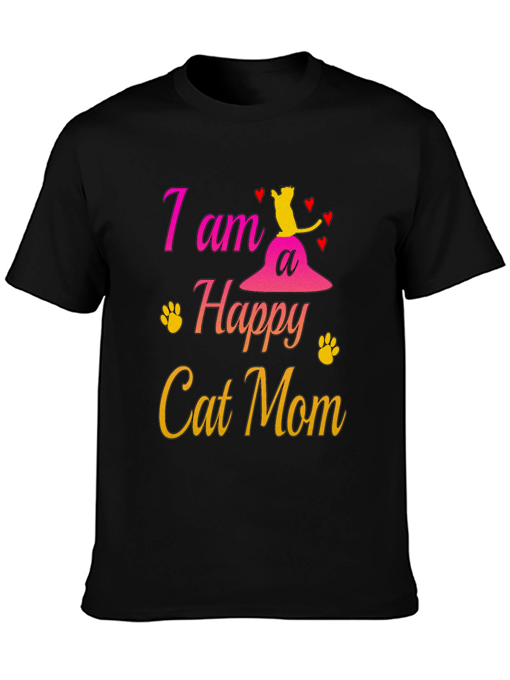 Happy Cat Mom T-Shirt