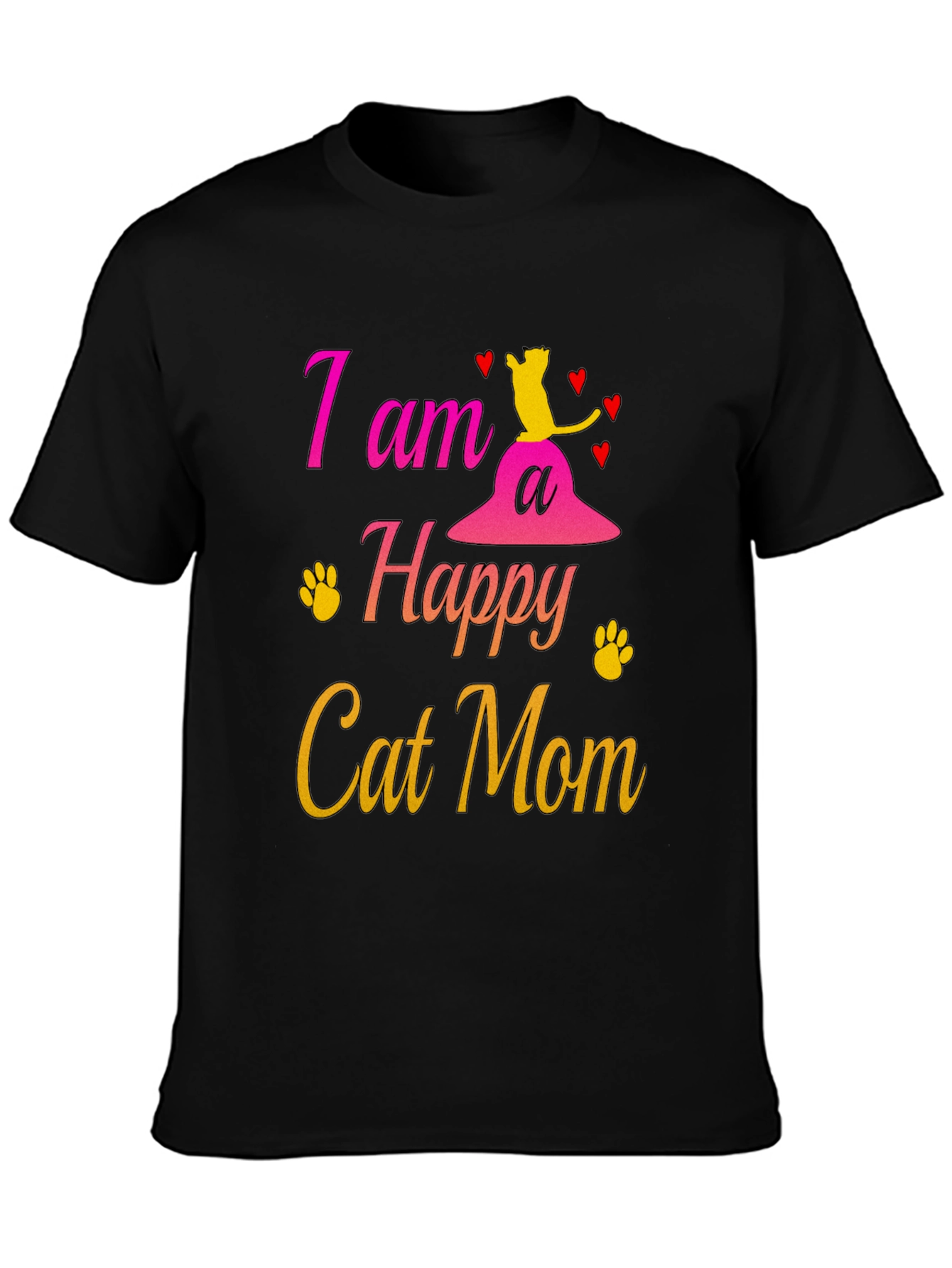 Happy Cat Mom T-Shirt