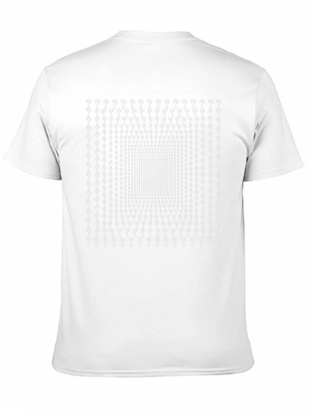 Question Mark Optical Illusion Graphic Tee