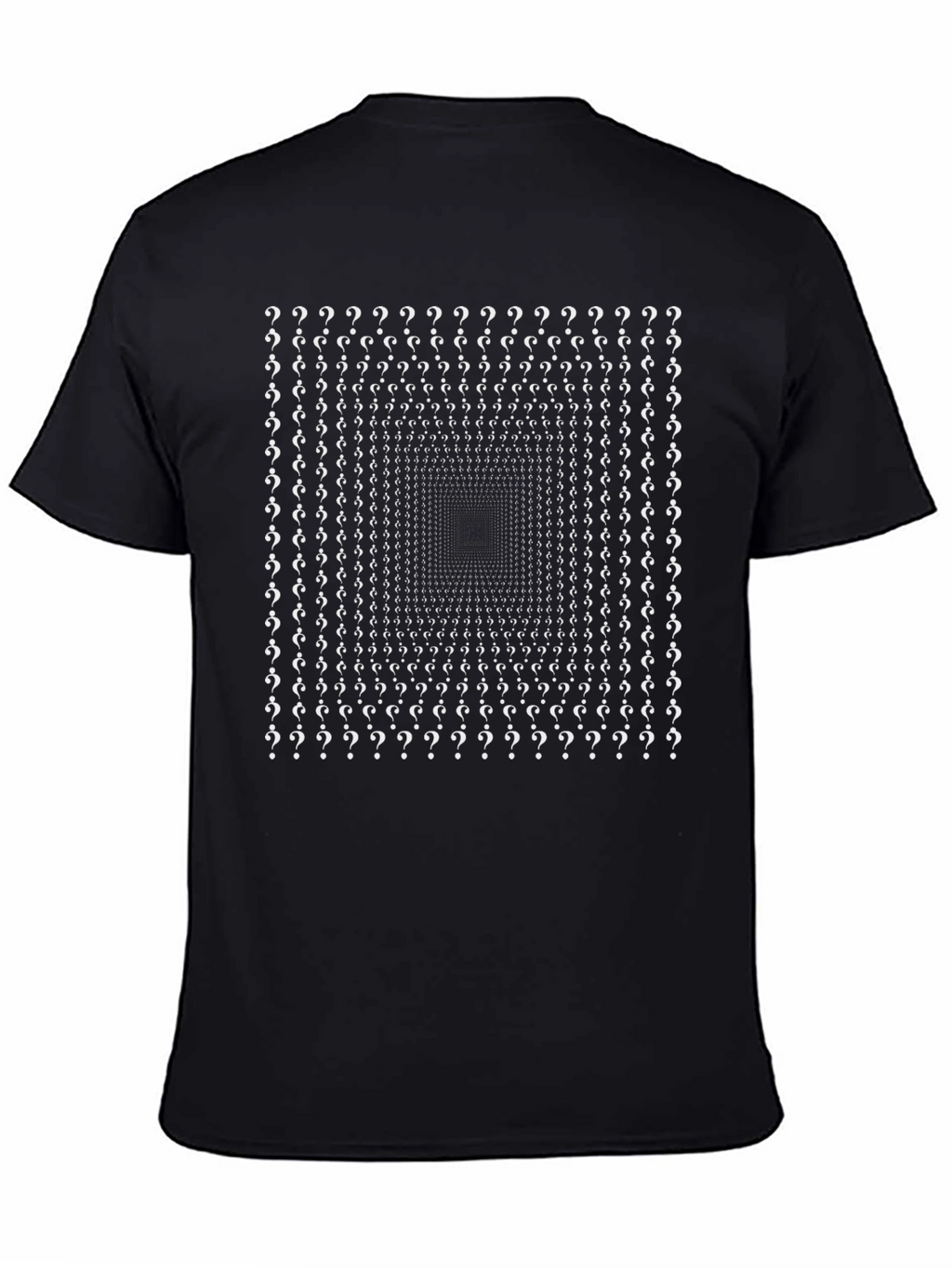Question Mark Optical Illusion Graphic Tee
