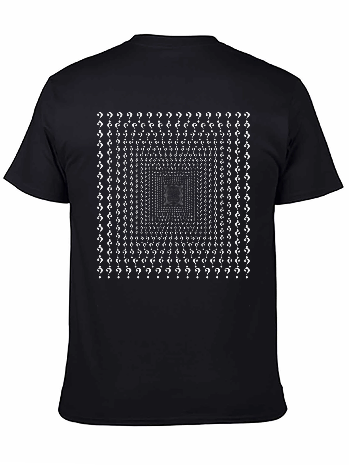 Question Mark Optical Illusion Graphic Tee