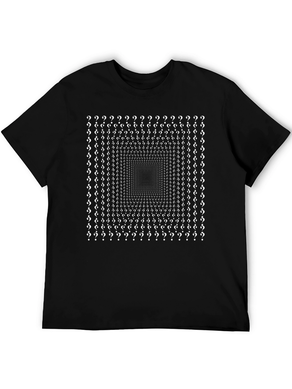 Question Mark Optical Illusion Graphic Tee