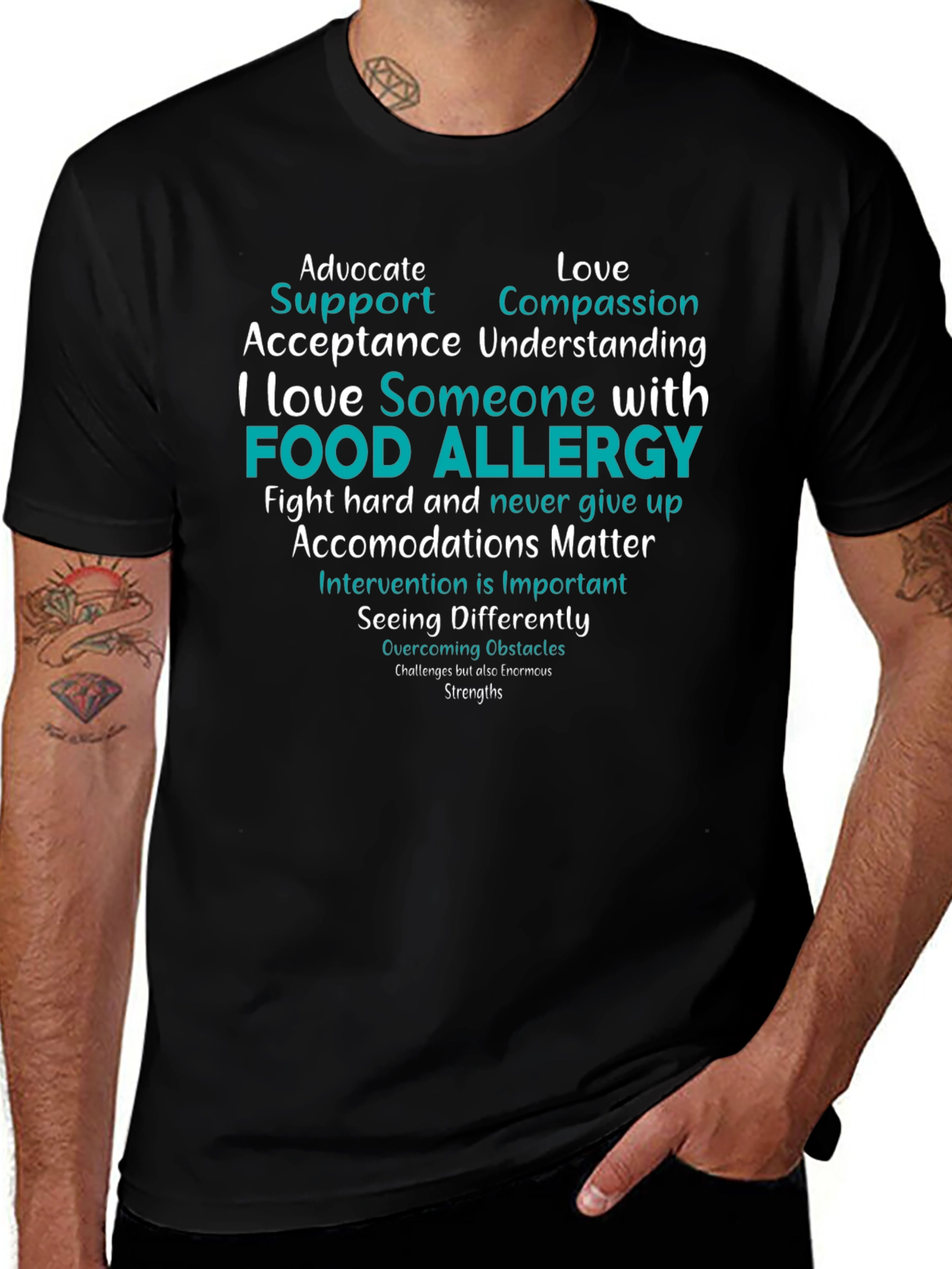 Food Allergy Awareness T-Shirt - Advocate Love & Support