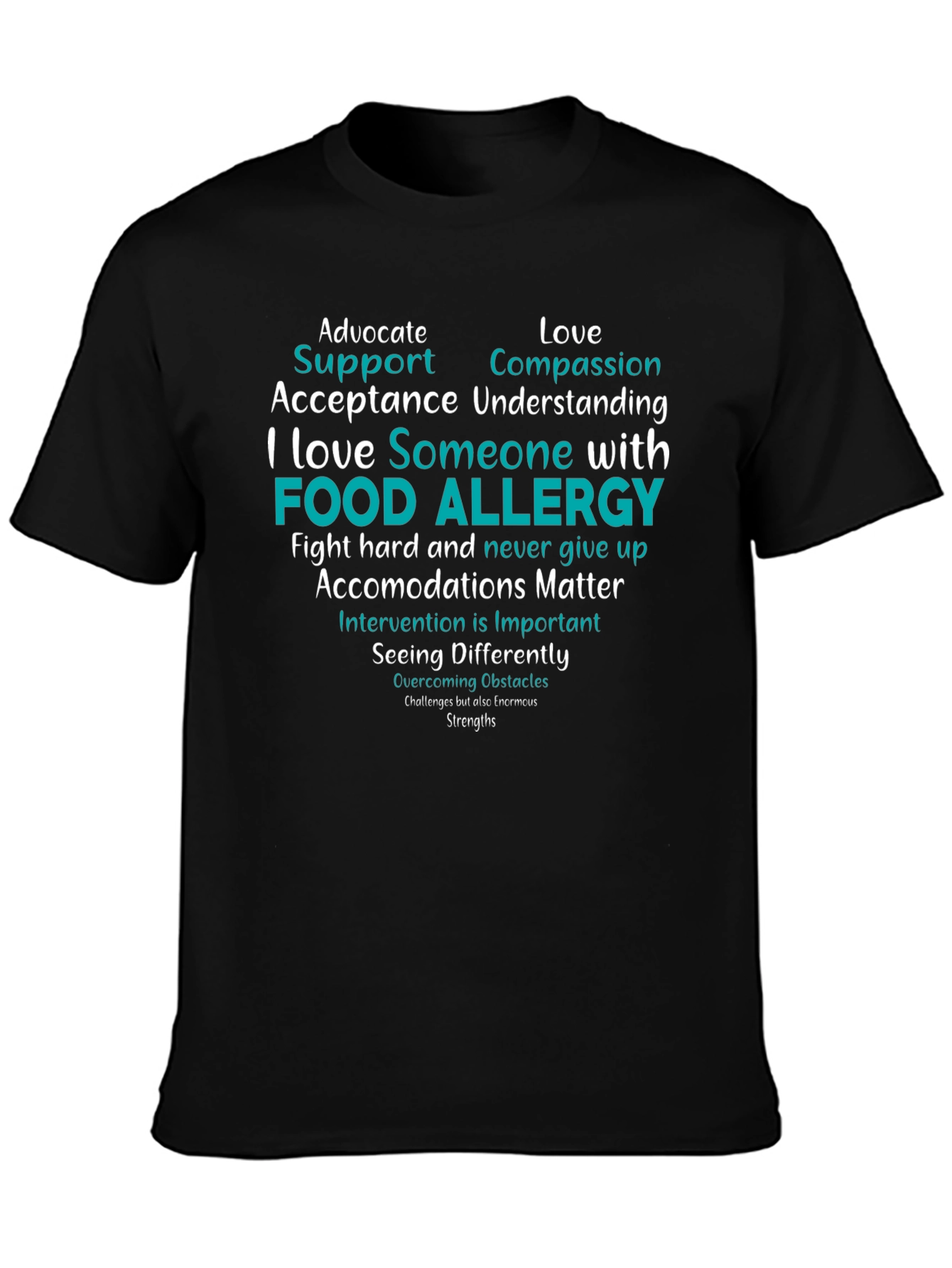 Food Allergy Awareness T-Shirt - Advocate Love & Support