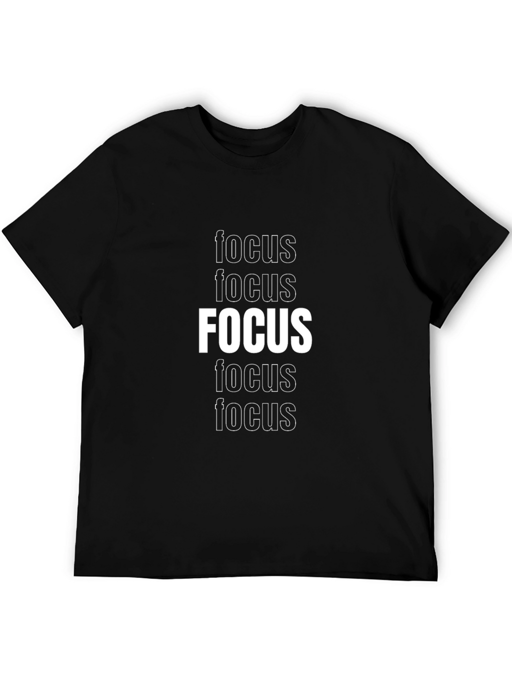 Focus Graphic Tee - Stylish Motivation T-Shirt