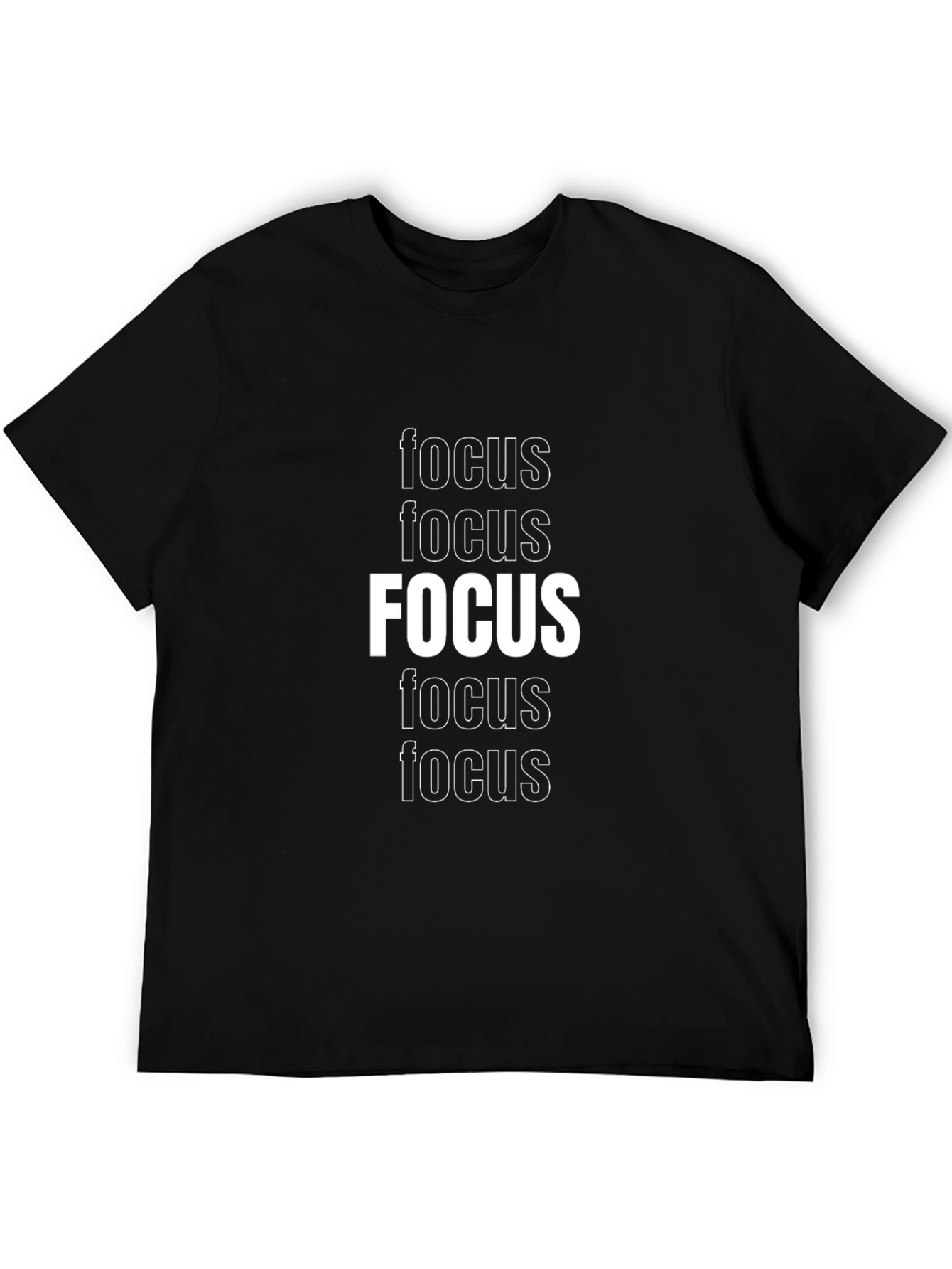 Focus Graphic Tee - Stylish Motivation T-Shirt