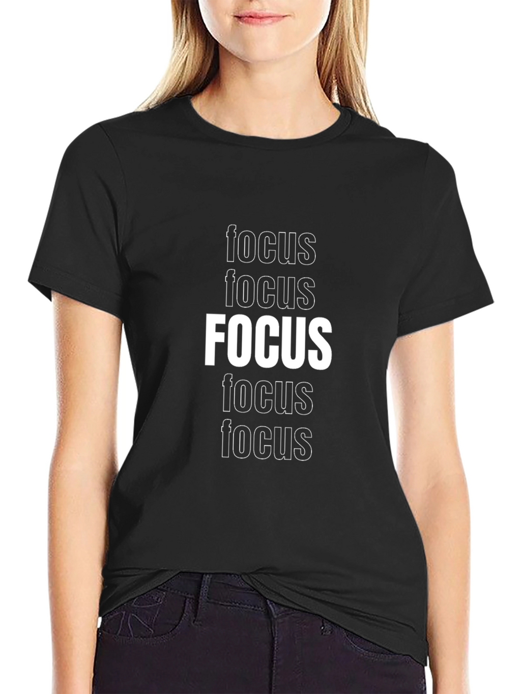 Focus Graphic Tee - Stylish Motivation T-Shirt
