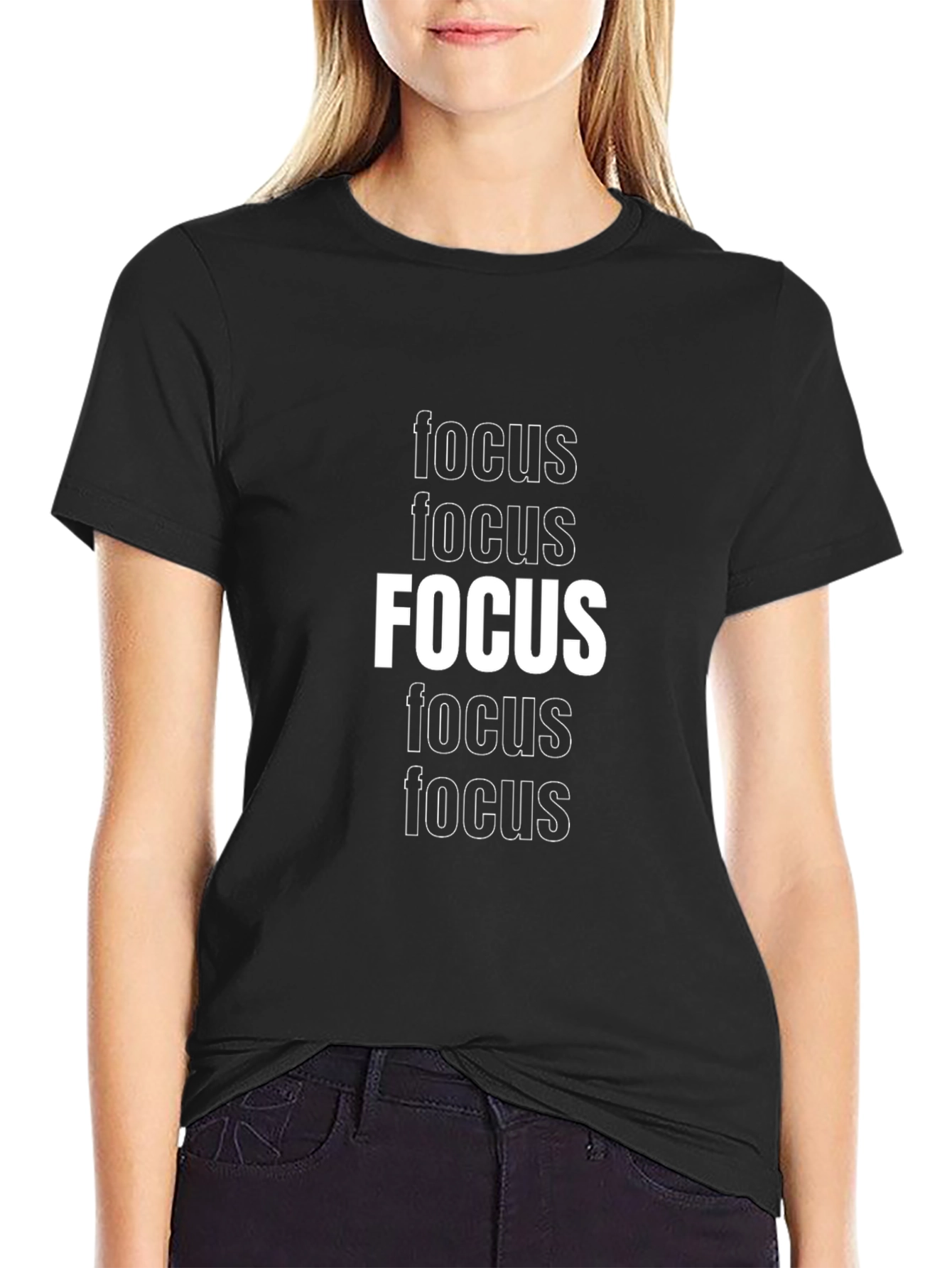 Focus Graphic Tee - Stylish Motivation T-Shirt
