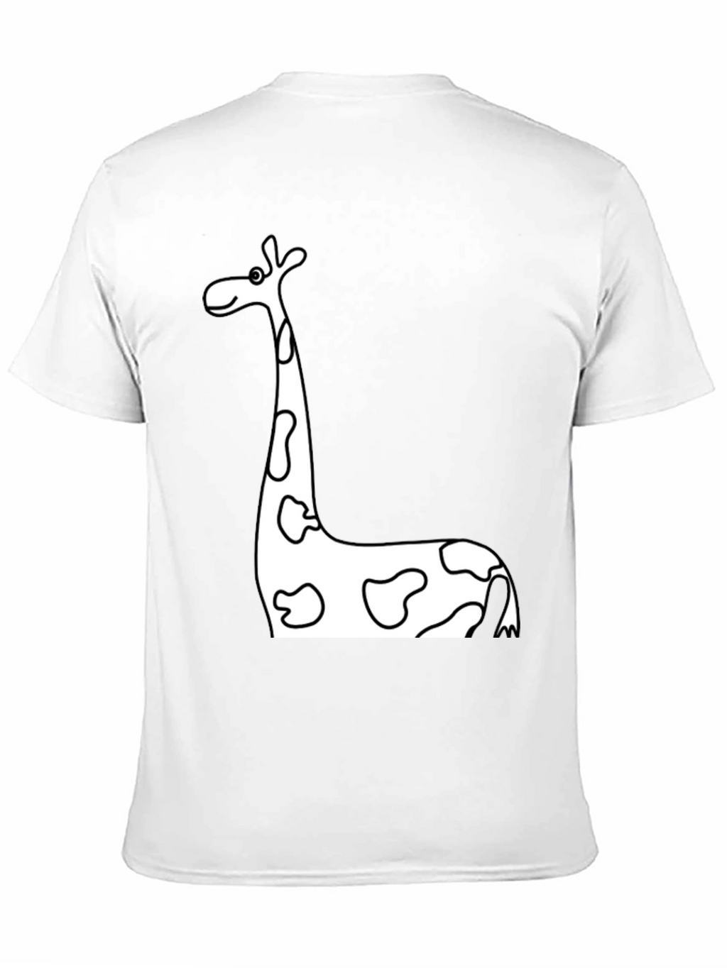 Black Giraffe Print T-Shirt