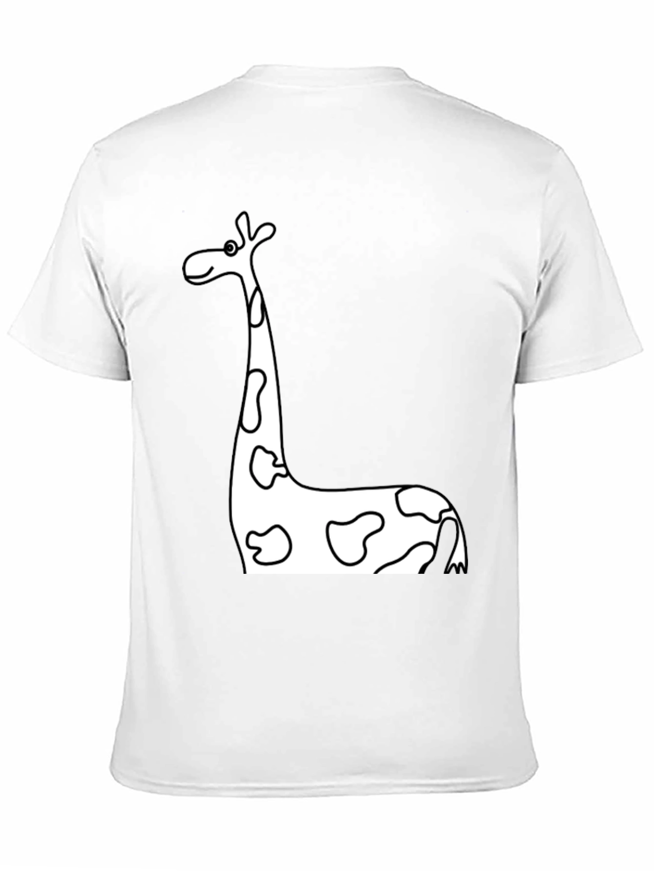 Black Giraffe Print T-Shirt