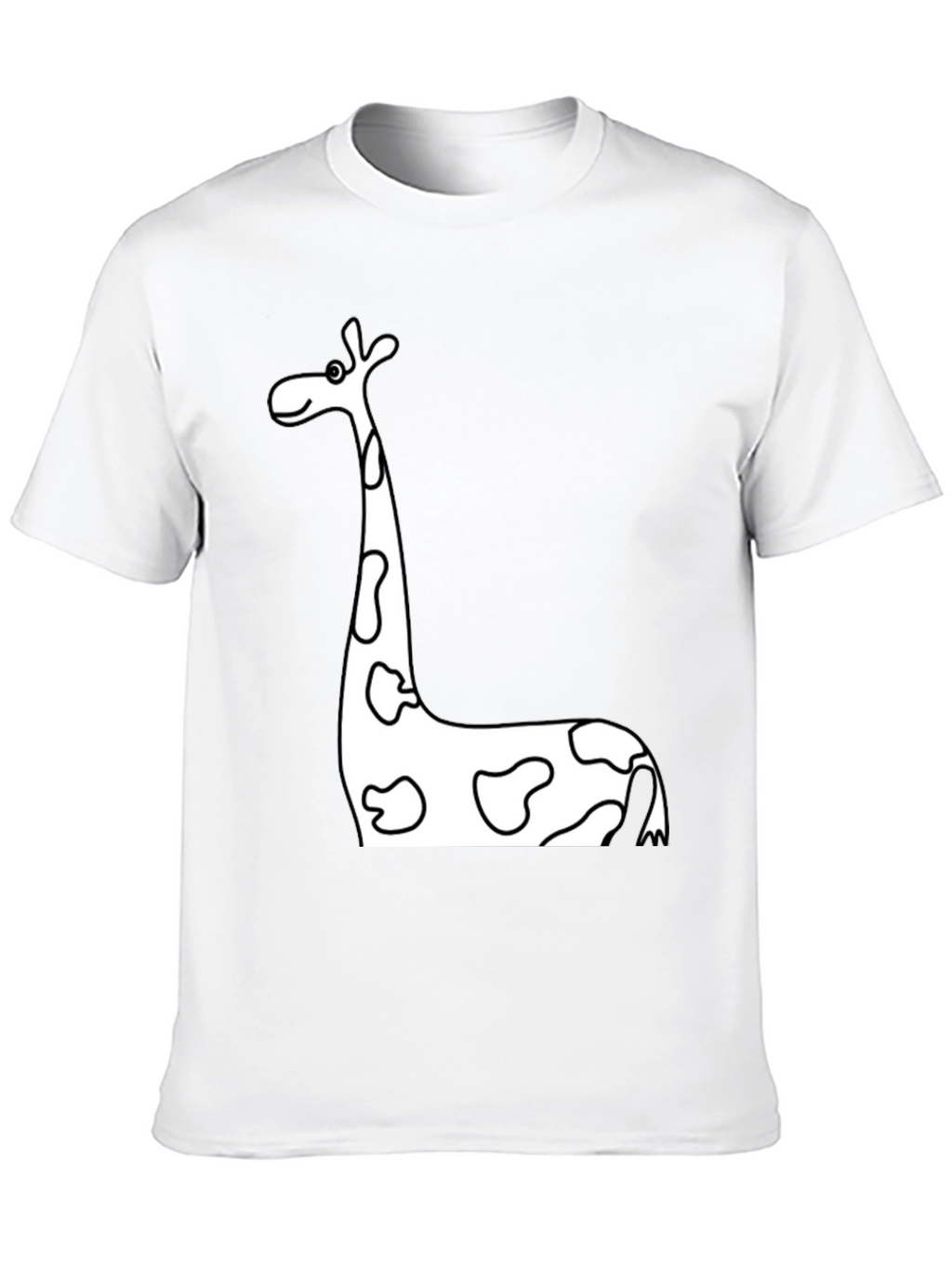 Black Giraffe Print T-Shirt