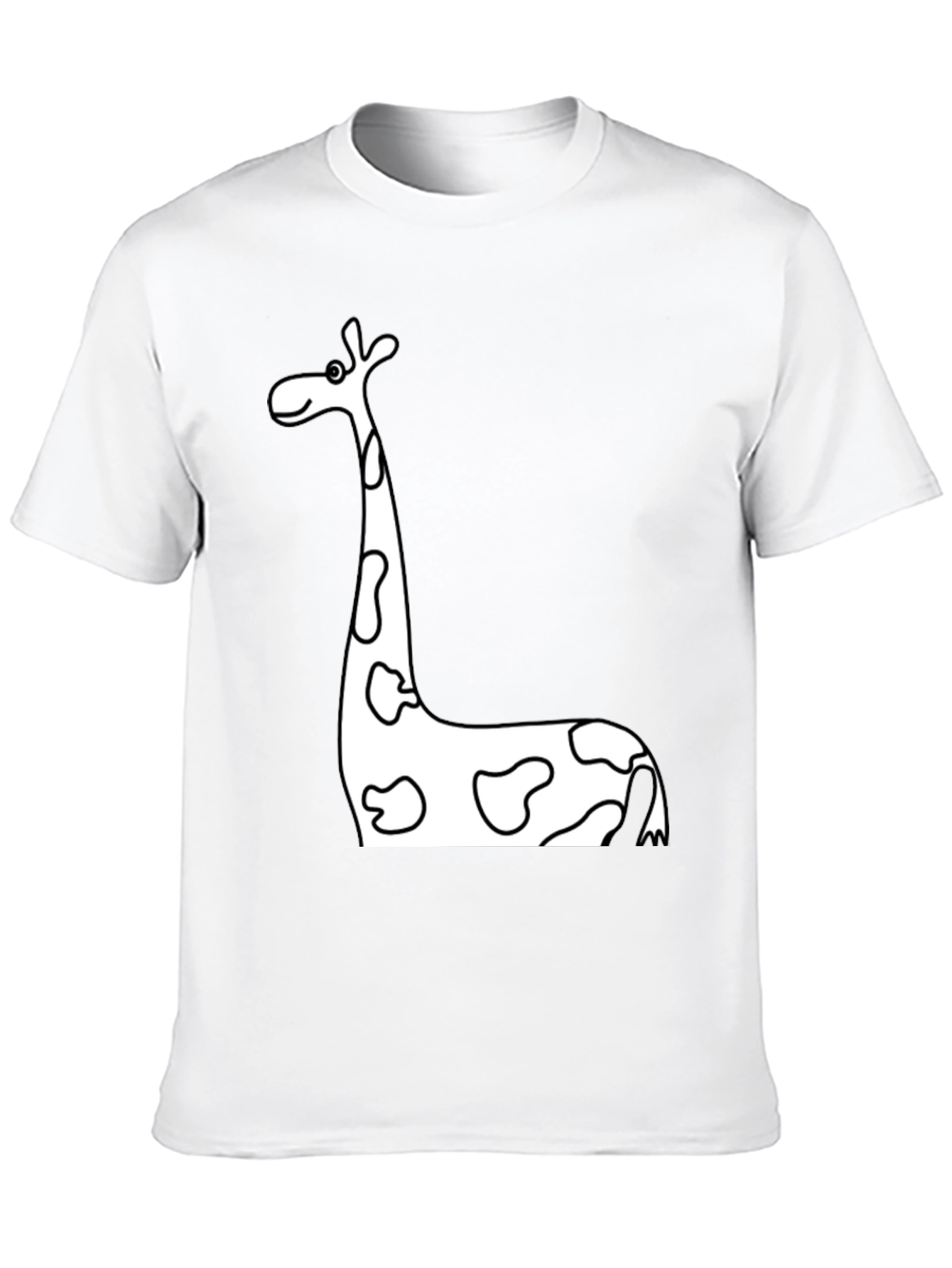 Black Giraffe Print T-Shirt
