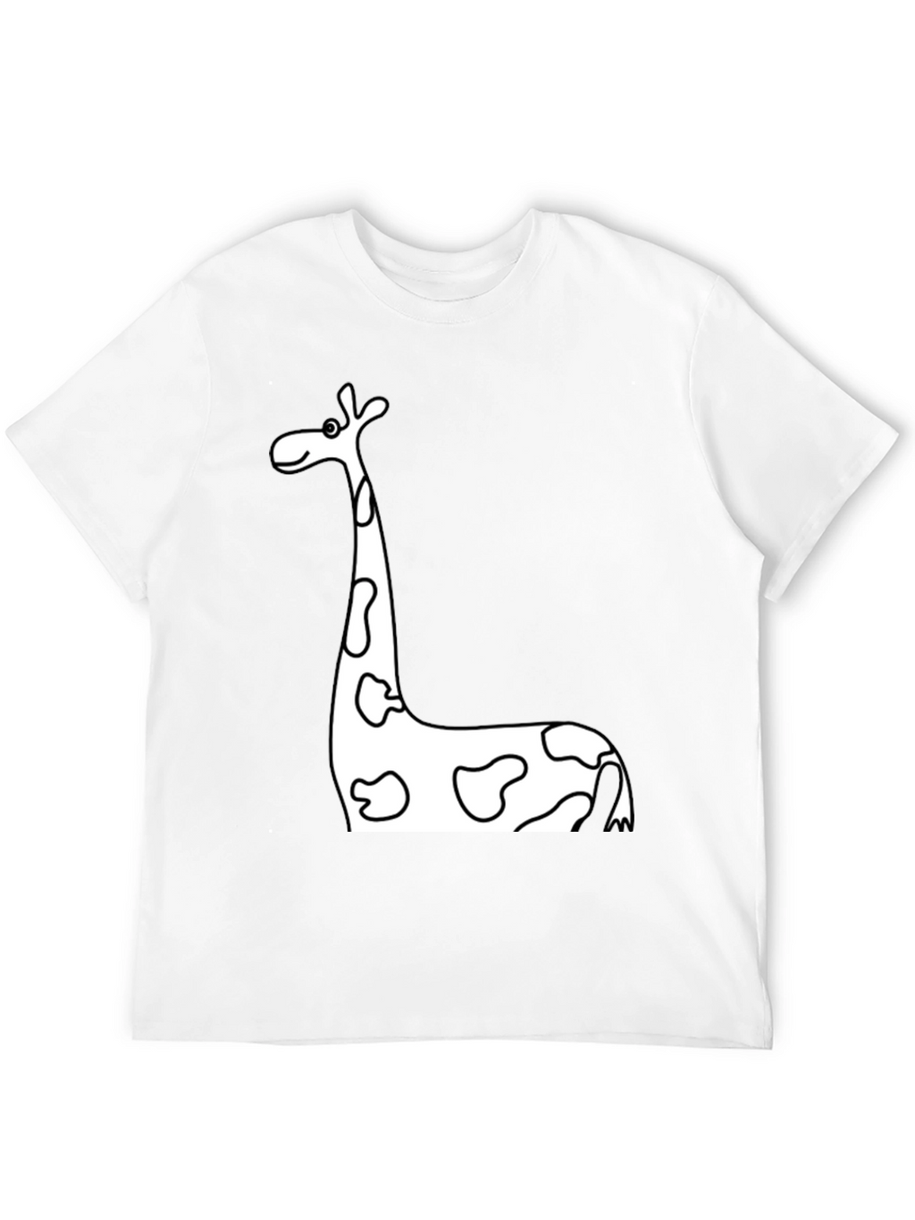 Black Giraffe Print T-Shirt