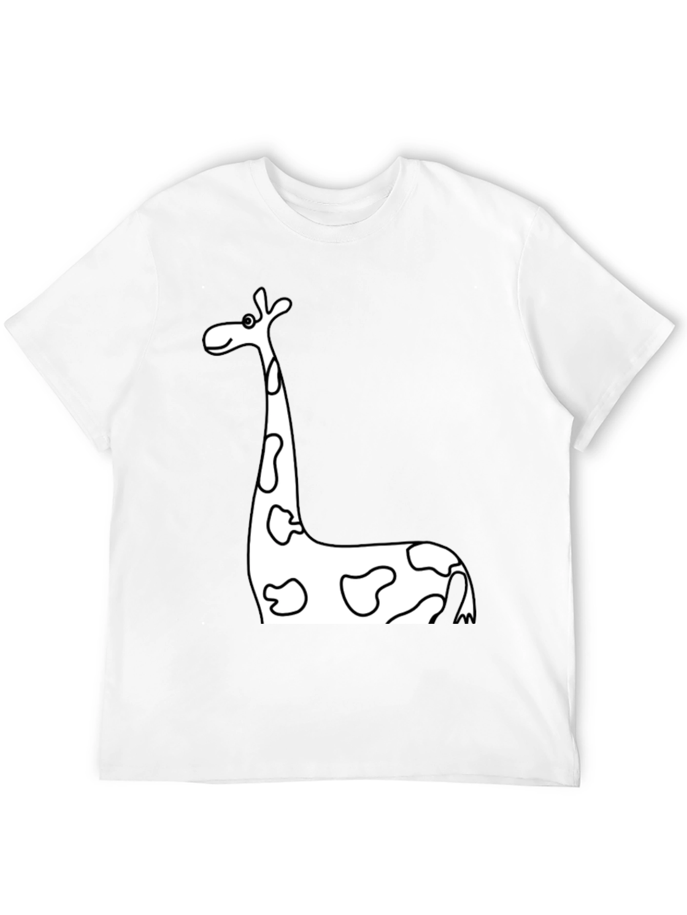 Black Giraffe Print T-Shirt