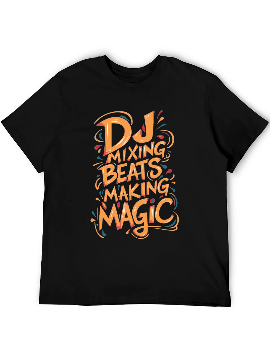 DJ Mixing Beats Making Magic Graphic T-Shirt