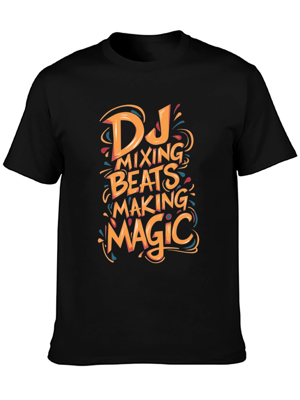 DJ Mixing Beats Making Magic Graphic T-Shirt