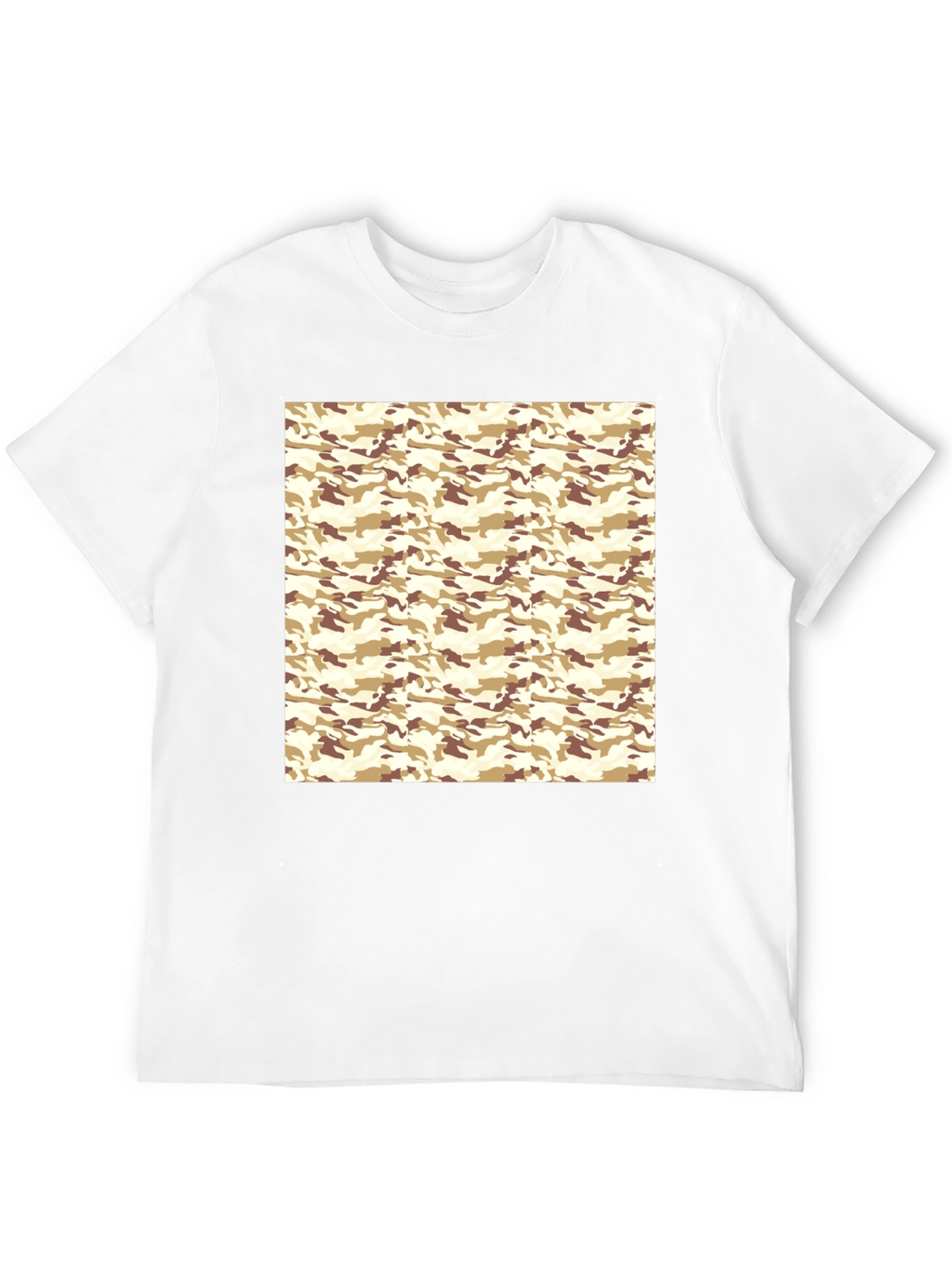 Camo Pattern Black T-Shirt