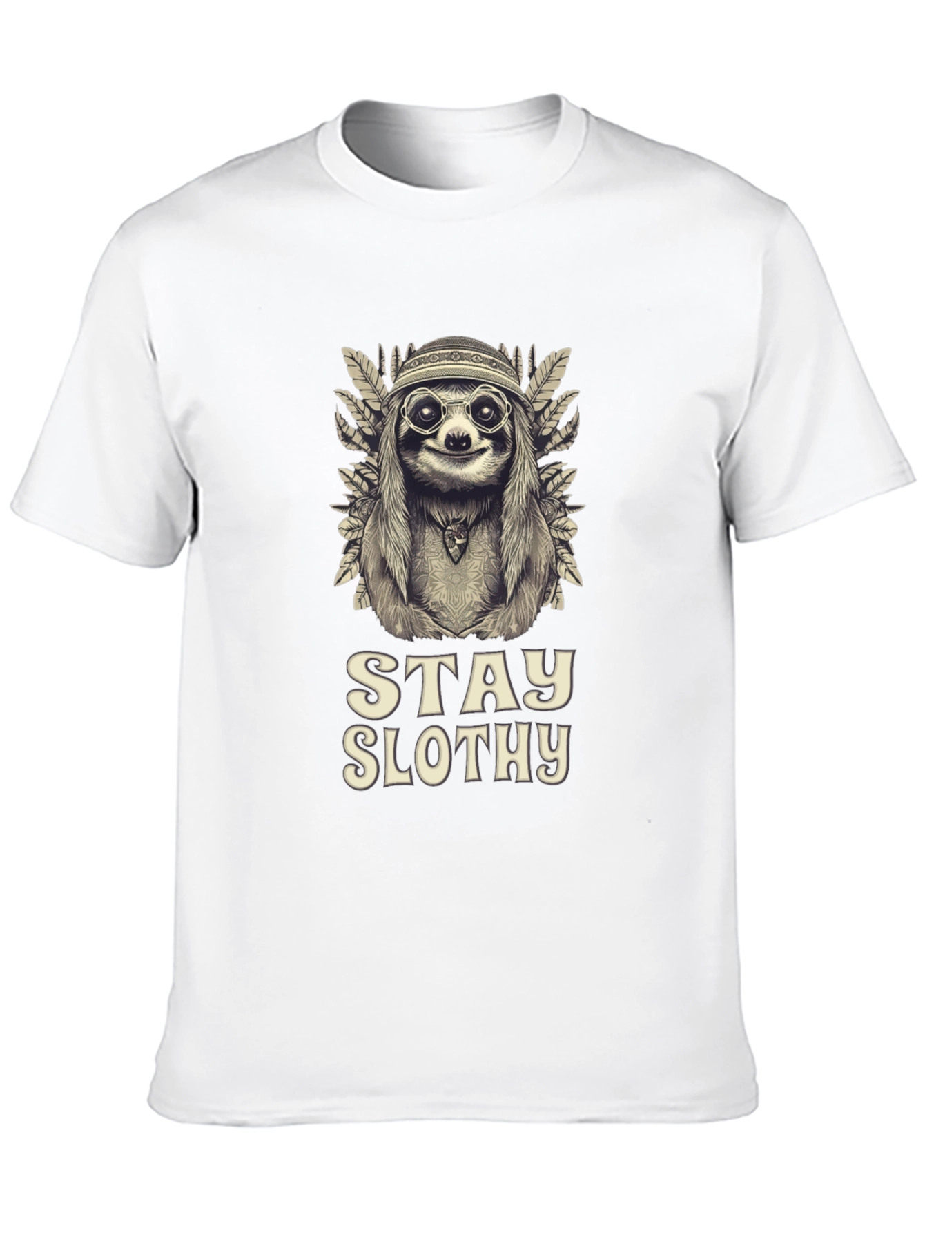 Stay Slothy Graphic Tee - Hippie Sloth