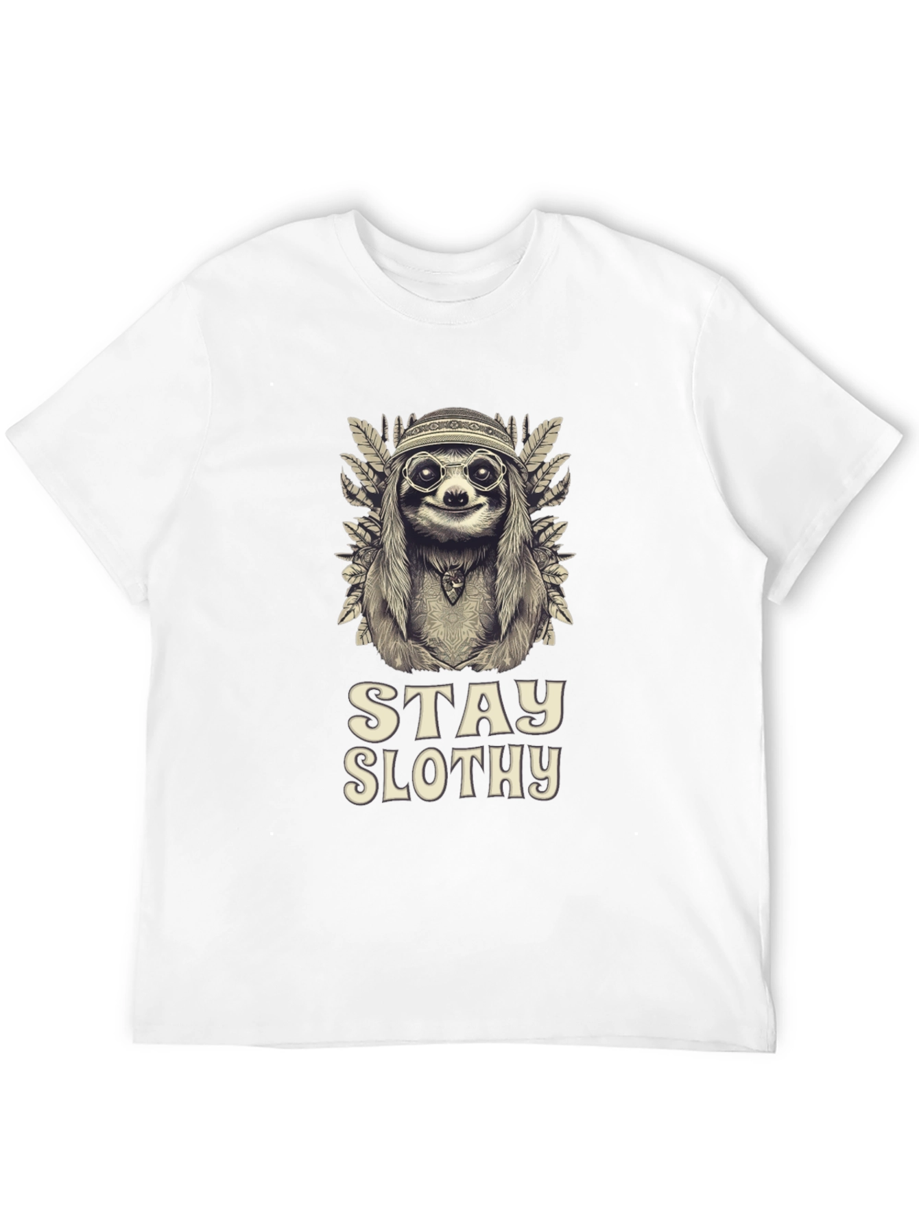 Stay Slothy Graphic Tee - Hippie Sloth