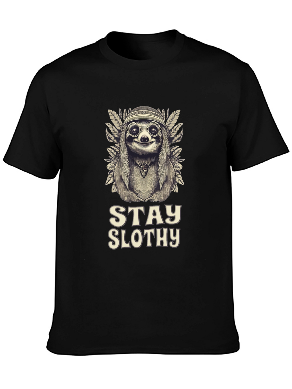 Stay Slothy Graphic Tee - Hippie Sloth
