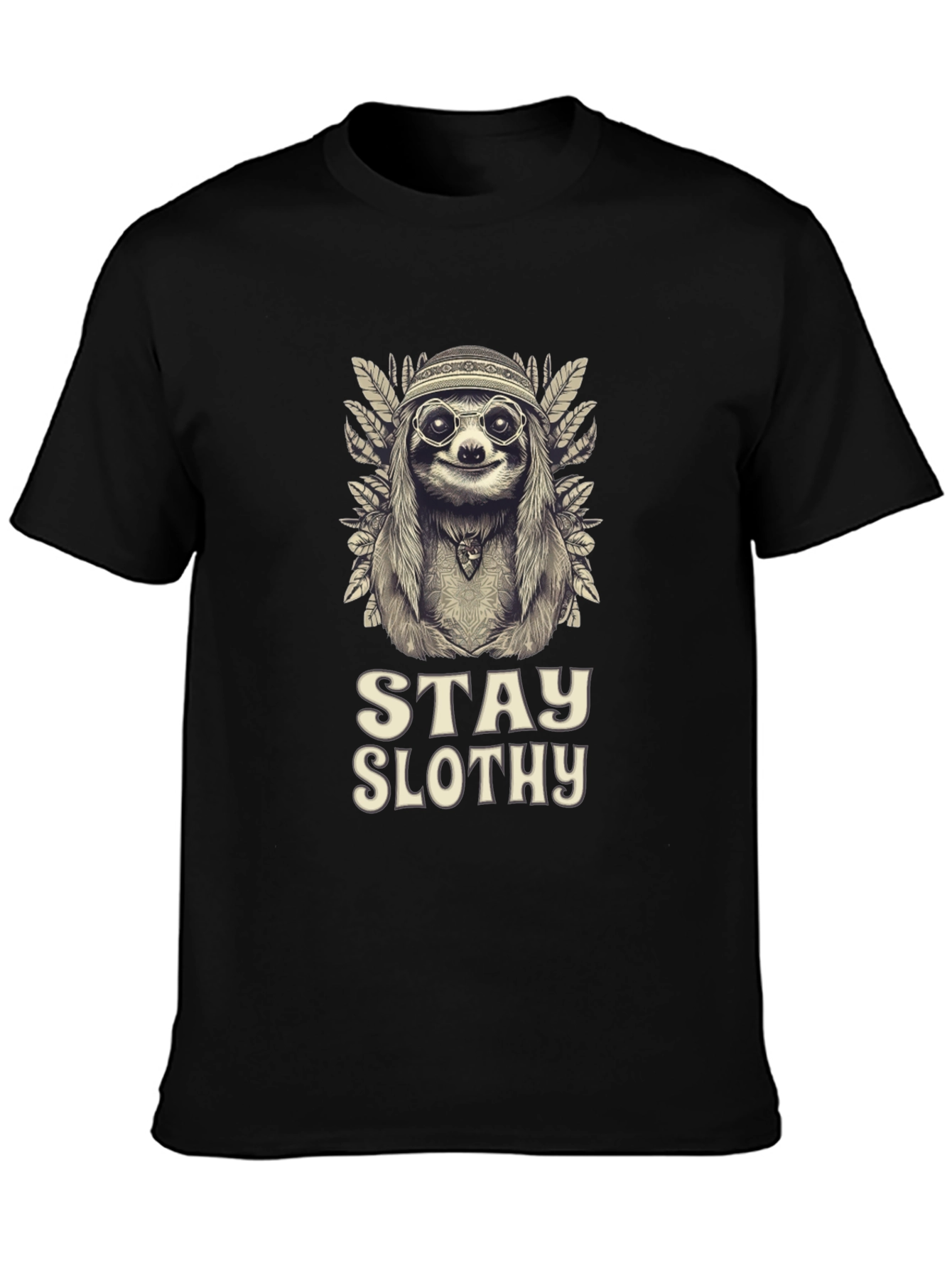 Stay Slothy Graphic Tee - Hippie Sloth