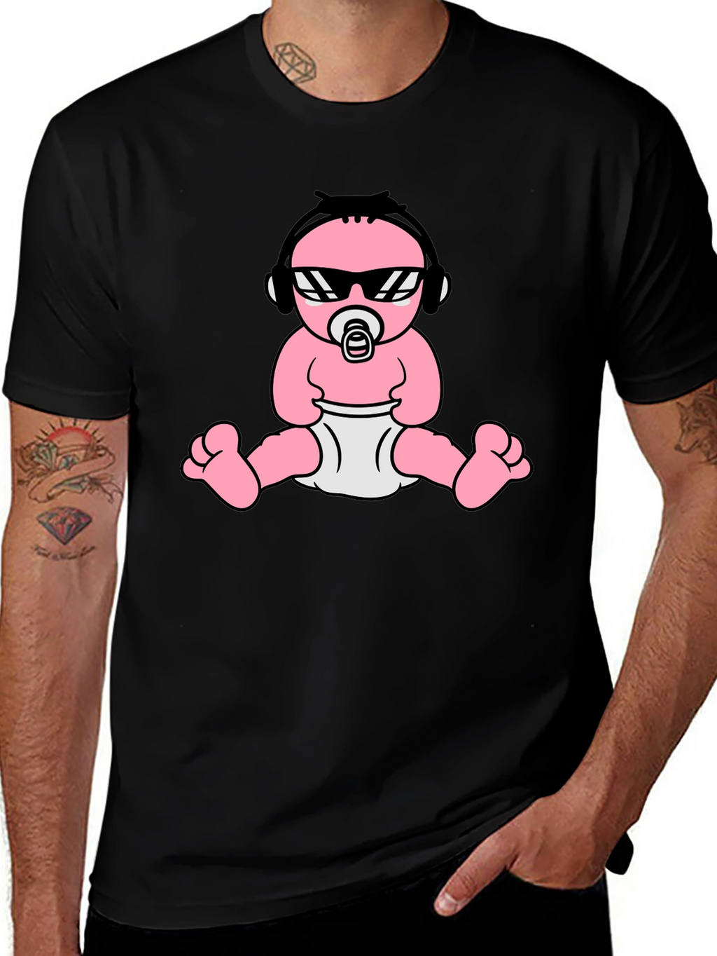 Cool Baby Graphic Tee - Black