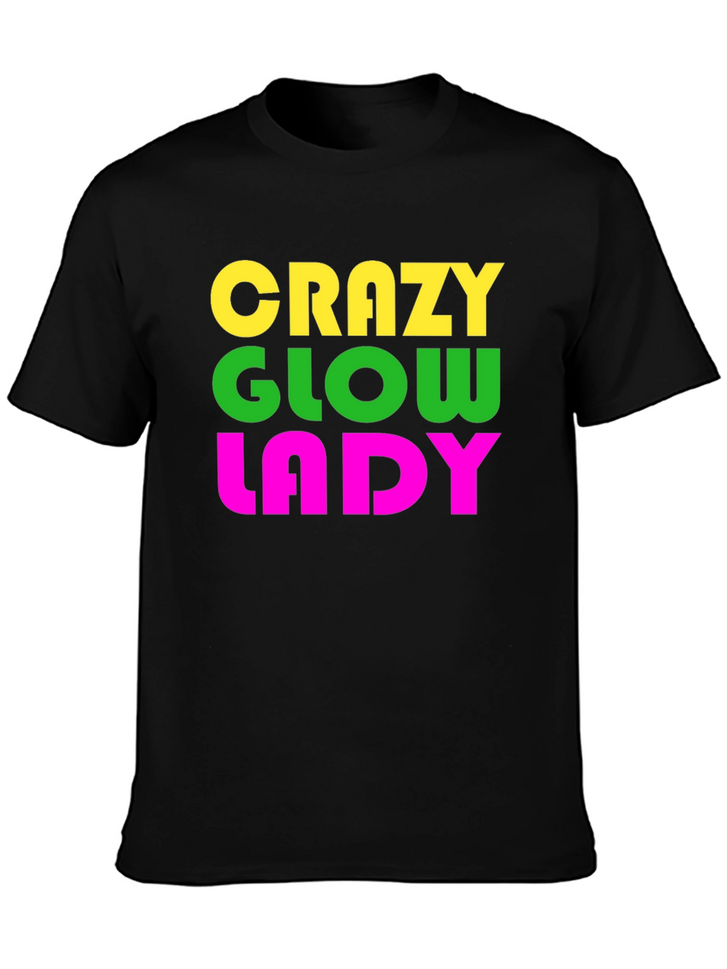 Crazy Glow Lady Graphic Tee
