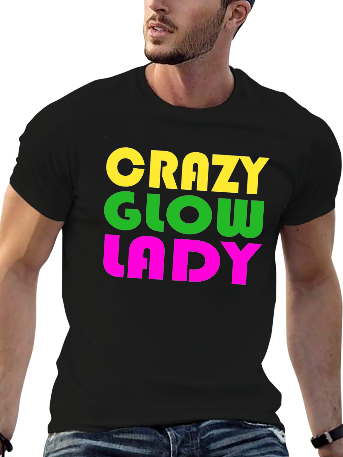 Crazy Glow Lady Graphic Tee