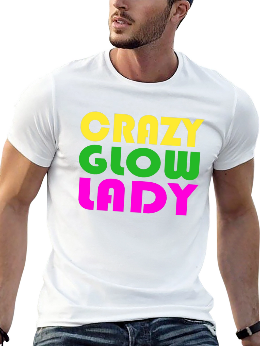 Crazy Glow Lady Graphic Tee