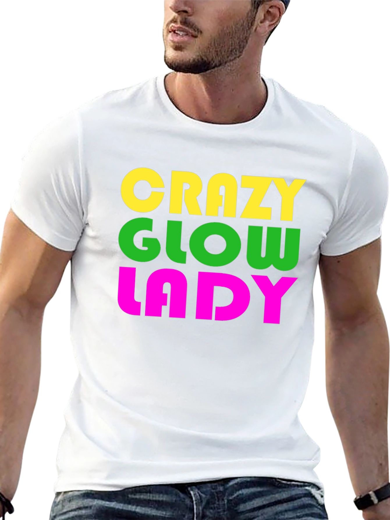 Crazy Glow Lady Graphic Tee