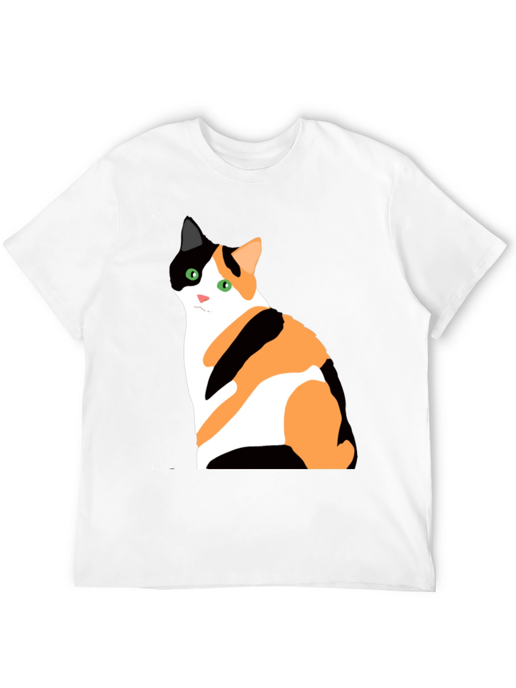 Calico Cat Graphic T-Shirt - Unisex Black Tee
