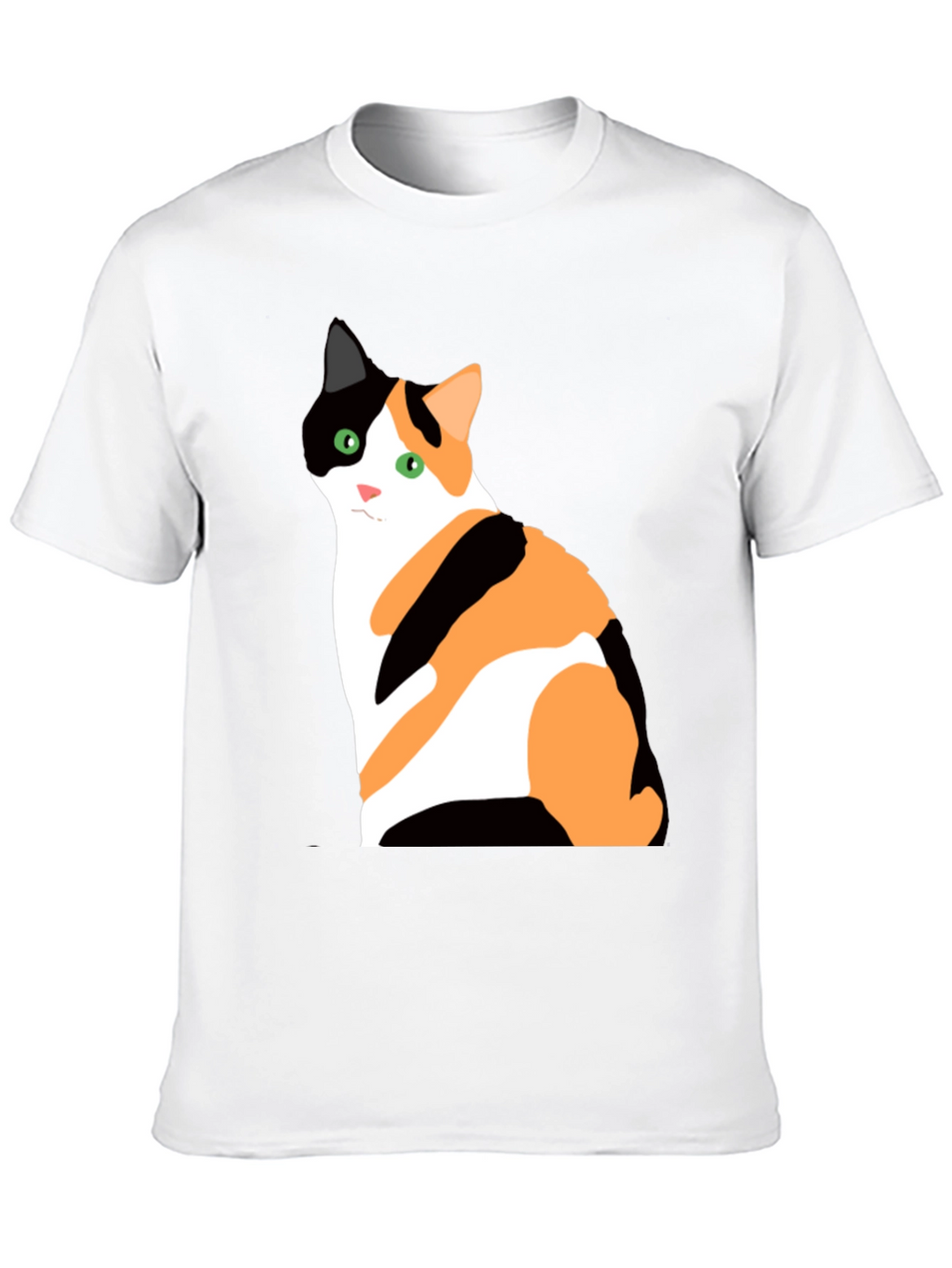 Calico Cat Graphic T-Shirt - Unisex Black Tee