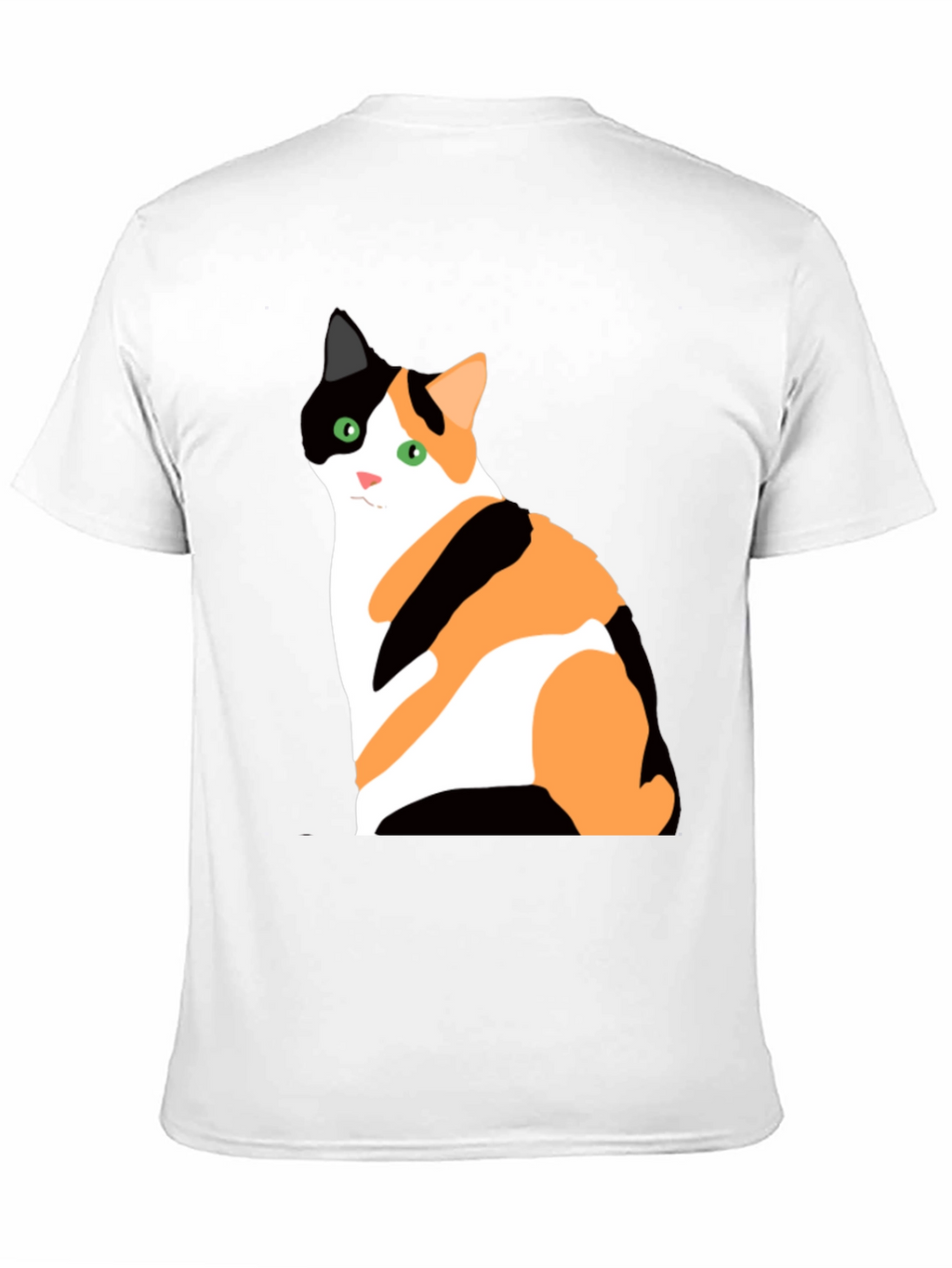 Calico Cat Graphic T-Shirt - Unisex Black Tee